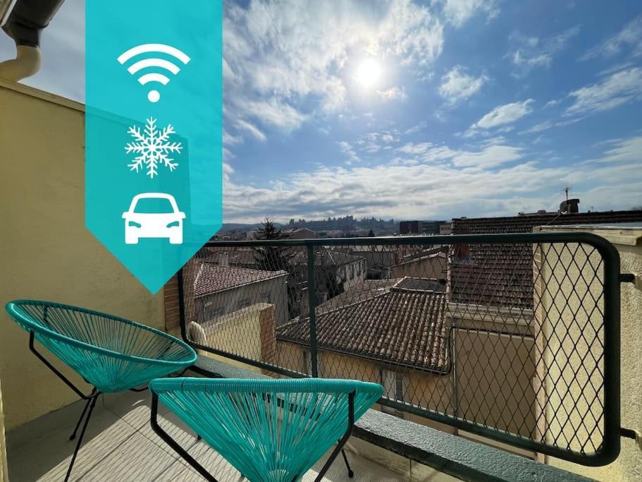 Duplex 70M2 - Vue Cite Medievale - Parking Gratuit 卡尔卡松 外观 照片
