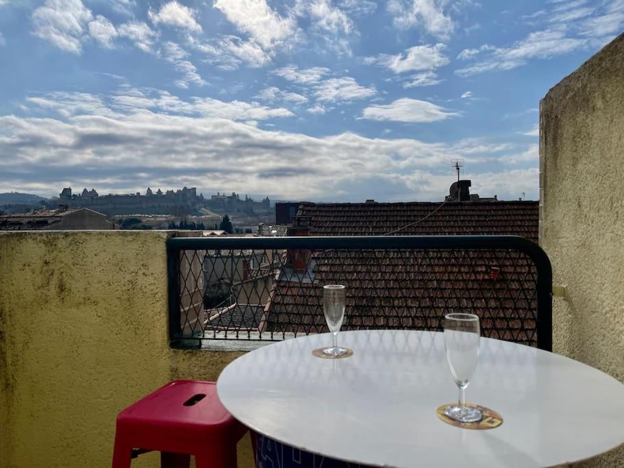 Duplex 70M2 - Vue Cite Medievale - Parking Gratuit 卡尔卡松 外观 照片
